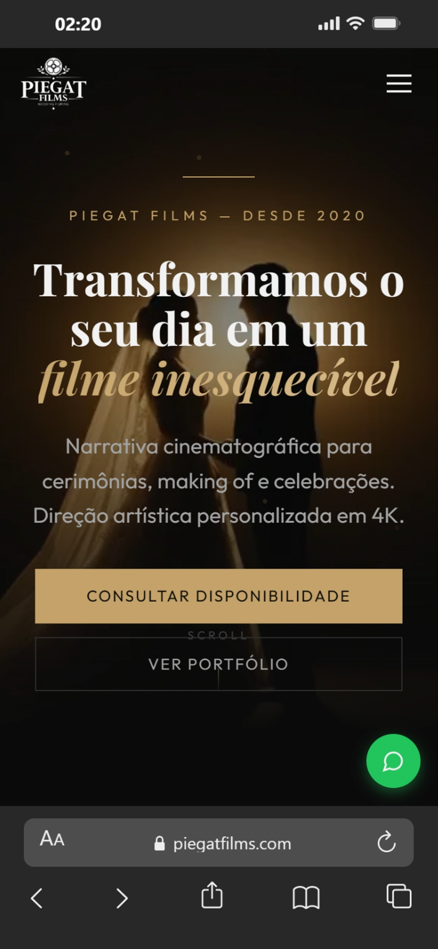 Página de Serviços